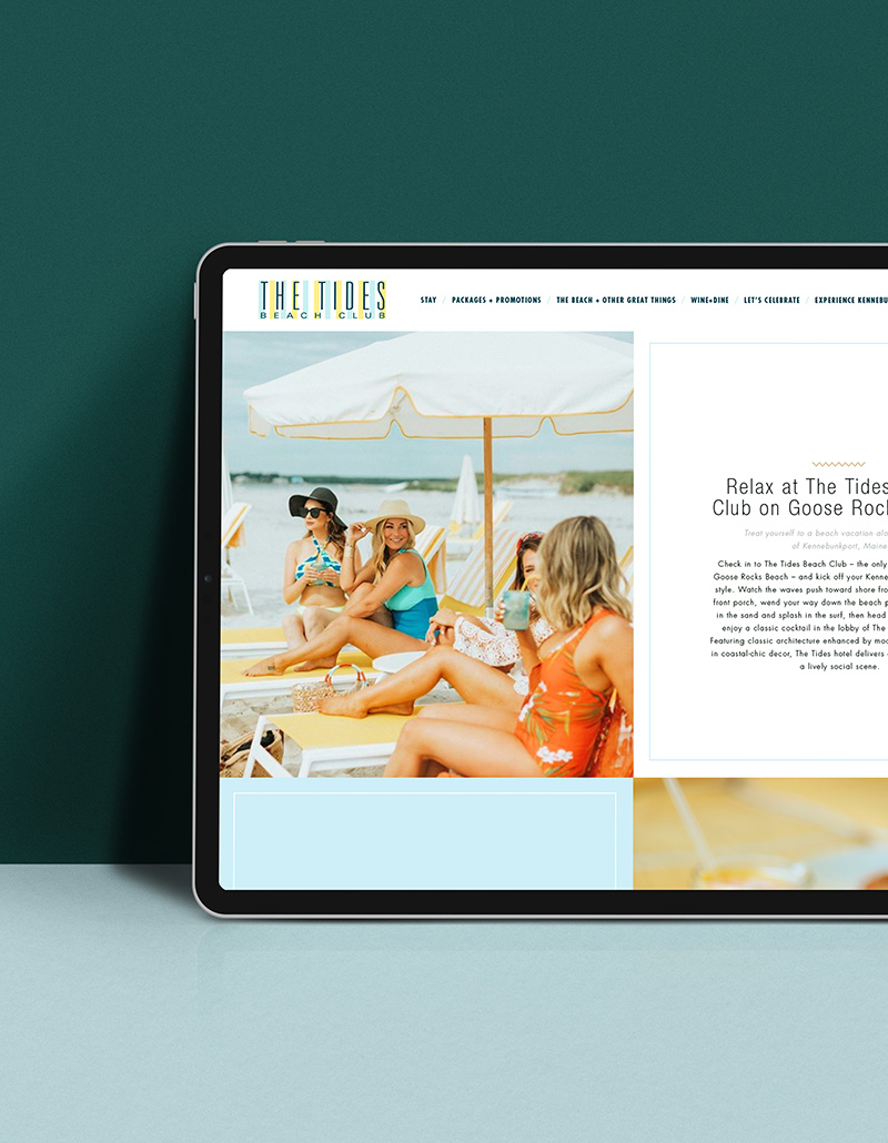 hawthorn creative hospitality marketing industries hotel website design left tides beach club website 