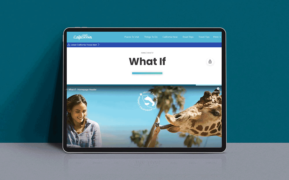 Visit California's What If campaign
