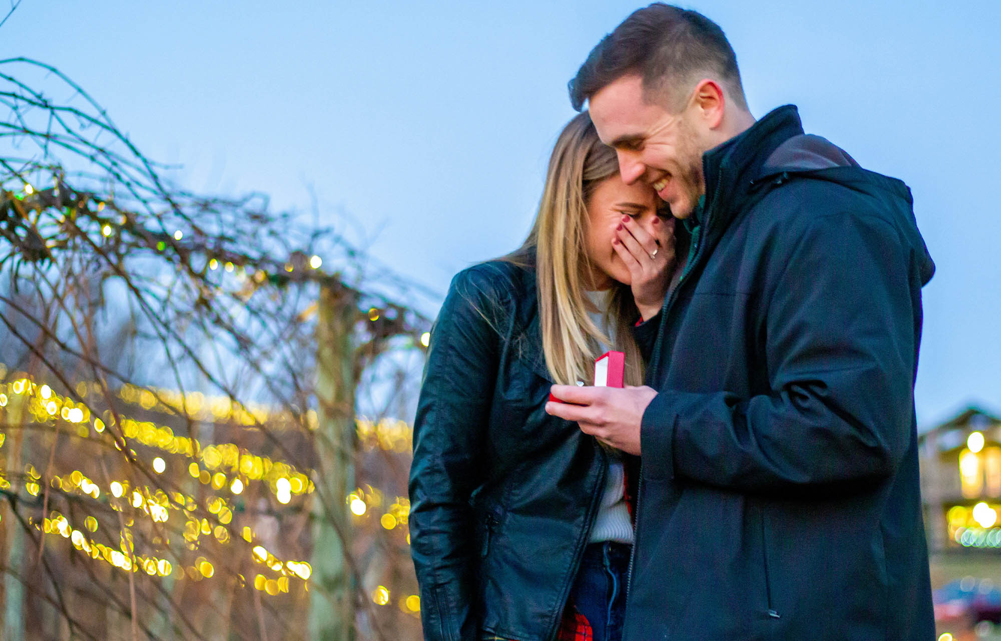 engaged couple
